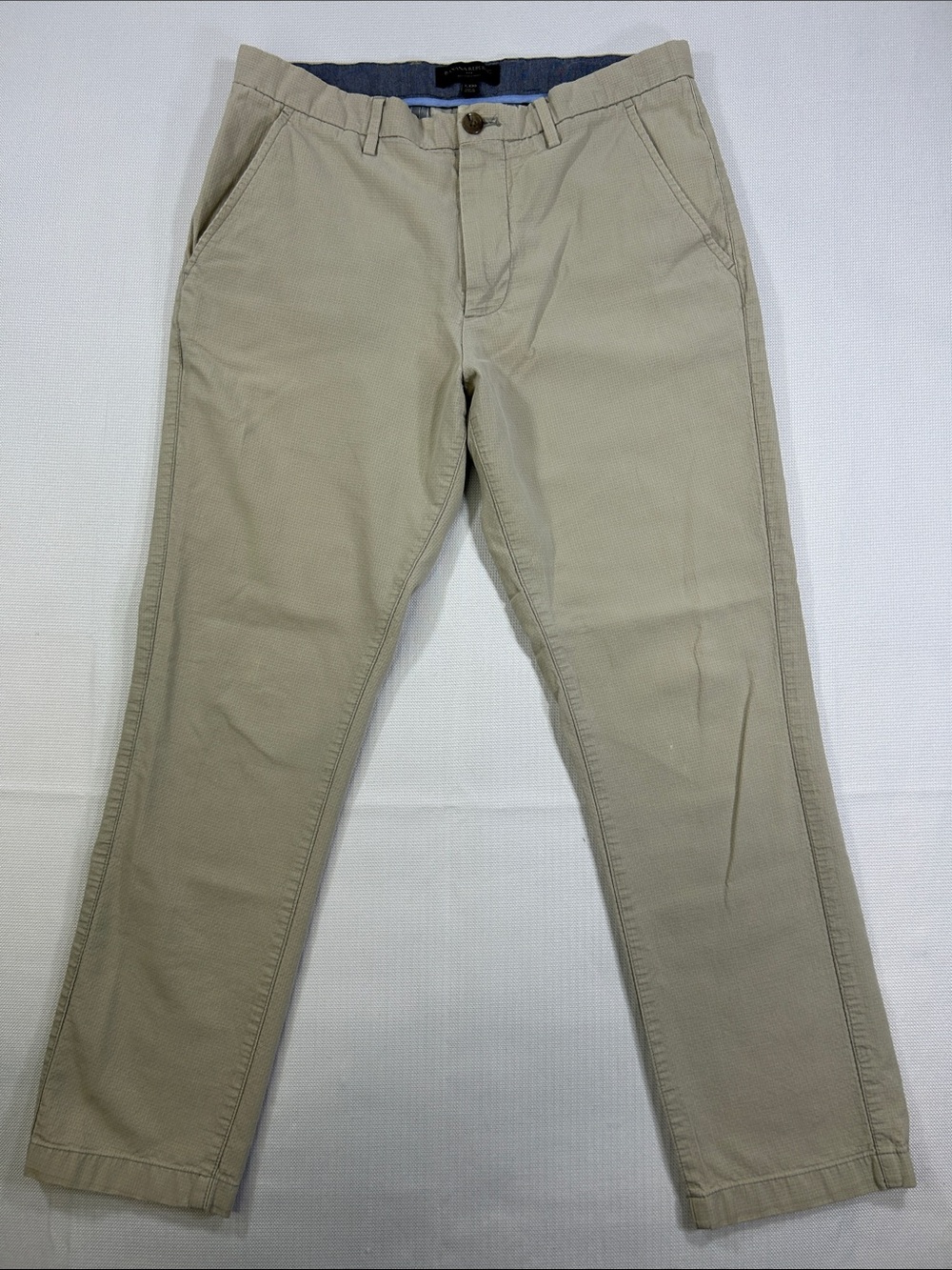 Banana Republic Kentfield Pant Men’s 32x30 Khaki Beige Textured Cotton Chino